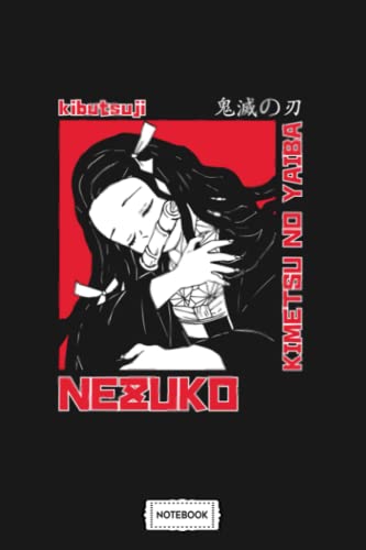 Nezuko Kimetsu No Yaiba Manga Notebook: Pages College Wide Ruled Composition Notebook Journal - Lined Paper Notebooks For Work School Office
