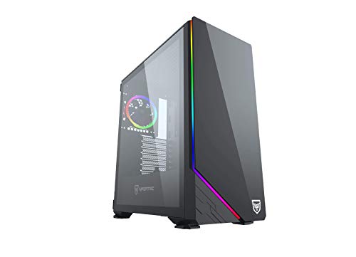 Nfortec Vega RGB - Caja de ordenador para gaming (cristal templado) color negro