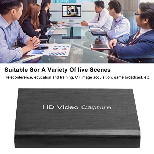 Nicoone USB2. 0 tarjeta de captura de vídeo, 4 K alta definición 1080 p HDMI juego captura tarjeta Live Record aluminio caso para streaming interruptor