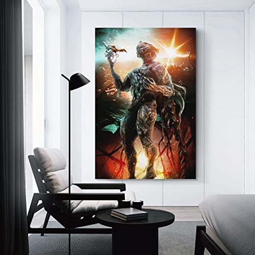 Nidus Prime Warframe Juego Art Cover Cool Game Poster Pintura Decorativa Lienzo Arte de Pared Carteles de Sala de estar Pintura Dormitorio 60 x 90 cm (60 x 90 cm)