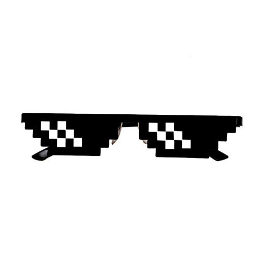 Nigoz Juguete divertido para niños, gafas de sol de 8 bits Pixel Deal con IT Gafas de sol Unisex Juguete B Calidad Superior y Creativo Práctico y Rentable
