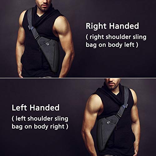 NIID-Fino Sling Bag Crossbody - Mochila antirrobo para Hombre y Mujer Multiusos Viaje Senderismo para Hombres