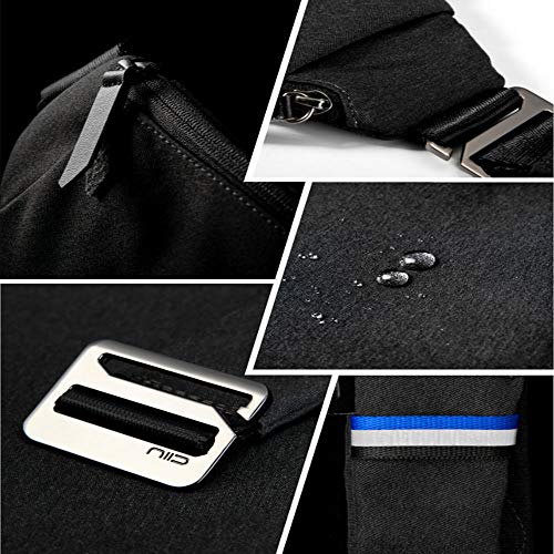 NIID-Fino Sling Bag Crossbody - Mochila antirrobo para Hombre y Mujer Multiusos Viaje Senderismo para Hombres