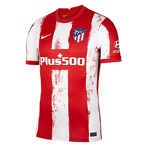 Nike - Atlético de Madrid Temporada 2021/22 Camiseta Primera Equipación Equipación de Juego, L, Hombre