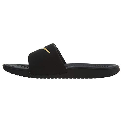 Nike Kawa Slide (GS/PS), Zapatos de Playa y Piscina, Negro (Black/Mtlc Gold 003), 36 EU