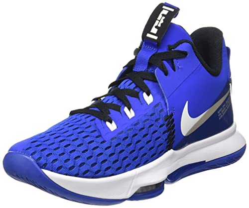 Nike Lebron Witness 5, Zapatillas de bsquetbol Unisex Adulto, Black Metallic Silver White, 42 EU