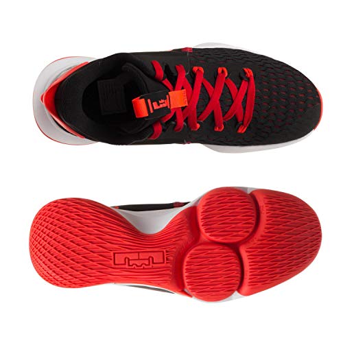 Nike Lebron Witness 5, Zapato de Baloncesto Unisex Adulto, Black/Bright Crimson-University Red, 45 EU