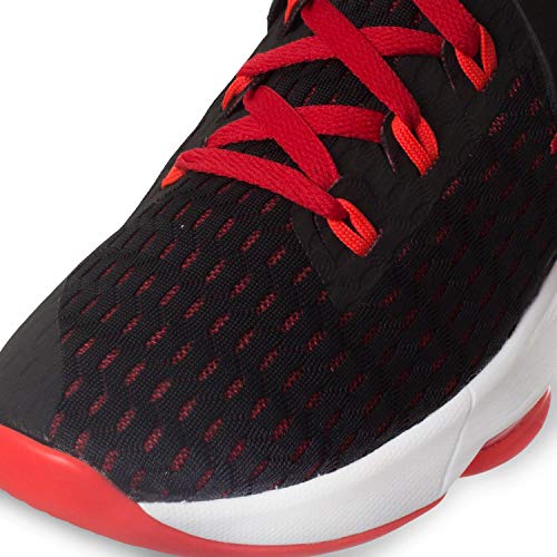 Nike Lebron Witness 5, Zapato de Baloncesto Unisex Adulto, Black/Bright Crimson-University Red, 45 EU