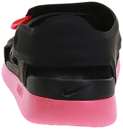 Nike Sunray Adjust 5 (GS/PS), Zapatos de Playa y Piscina Niño, Negro (Black/Racer Pink/White 000), 32 EU