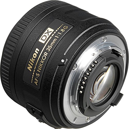 Nikon AF-S DX Nikkor 35 mm f/1.8 G - Objetivo para montura F, distancia focal fija 52.5 mm, apertura f/1.8G, negro - Versión Europea