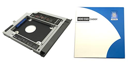 Nimitz Disco Duro 2 nd SSD Disco Duro Caddy para Lenovo IdeaPad 320 330 520 con Bisel/Soporte