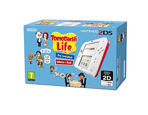Nintendo 2Ds: Console Bianco/Rosso + Tomodachi Life [Bundle] [Importación Italiana]