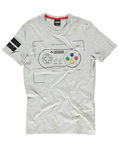 Nintendo SNES - Super Entertainment System - Controller Camiseta Gris/Melé S