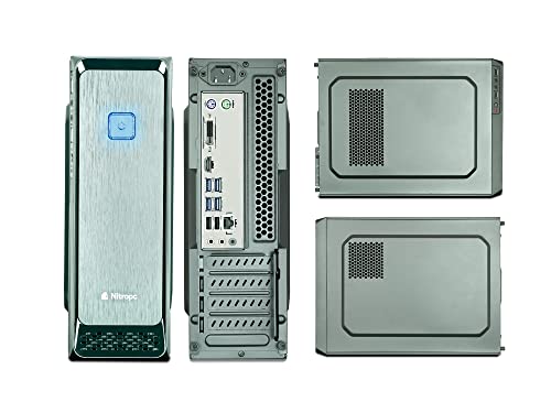 NITROPC - PC Oficina Nitro, Rebajas, Ordenador sobremesa Trabajo (CPU Intel i7 10700 8/16 x 4,8Ghz (Turbo), Gráfica Intel UHD Graphics 630), RAM 32GB, M.2 512GB, HDD 2TB, Ordenador de teletrabajo