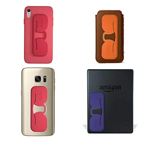 Nooz Smartphone - Occhiali da lettura senza astine - Custodia extra piatta con astuccio adesivo - Rettangolare 6 colori 5 diottrie - Sempre a portata di mano