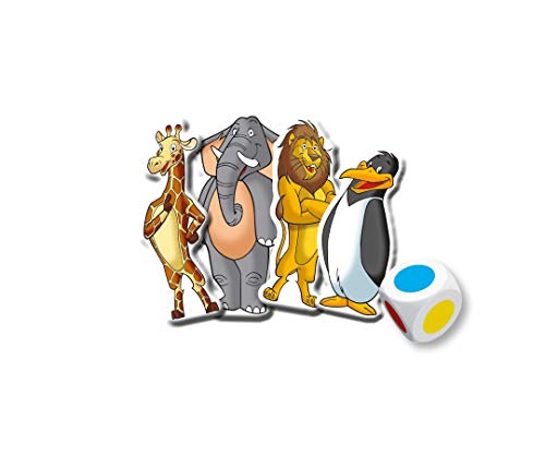 noris Puzzle XXL y Juego de Escalera – 2 en 1 – Alrededor del Tema Zoo – con 45 Piezas – a Partir de 3 años (Simba 606031913)