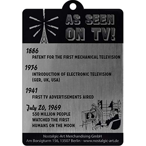 Nostalgic-Art 47015 Retro Wave TV, Schlüsselanhänger, 6 x 4,5 cm