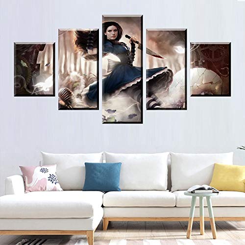 Not applicable Cuadro en Lienzo HD Print Video Game 5 Piece Canvas Poster Paintings Modern Pictures Wall Art For Home Decor Framework