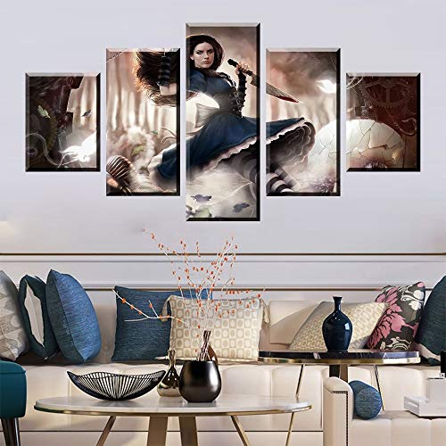 Not applicable Cuadro en Lienzo HD Print Video Game 5 Piece Canvas Poster Paintings Modern Pictures Wall Art For Home Decor Framework
