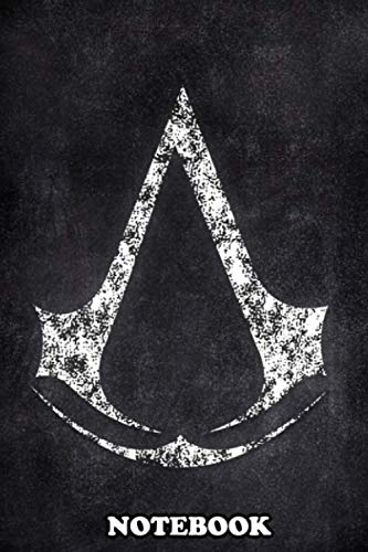 Notebook: Assasin Creed Logo Chalk , Journal for Writing, College Ruled Size 6" x 9", 110 Pages
