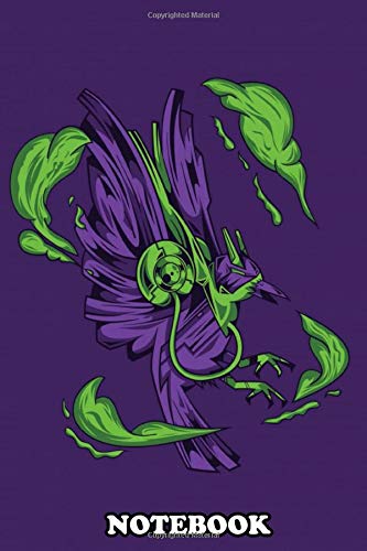 Notebook: Crow Shadow Illustration , Journal for Writing, College Ruled Size 6" x 9", 110 Pages