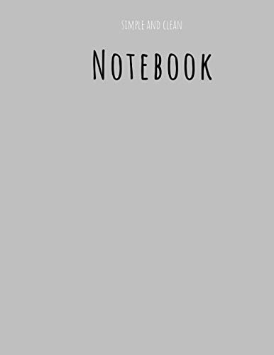 Notebook: lined Notebook - Large (8.5 x 11 inches) - 120 Pages - silver Cover
