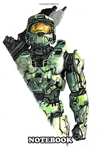 Notebook: Master Chief Design Just For Gamers , Journal for Writing, College Ruled Size 6" x 9", 110 Pages