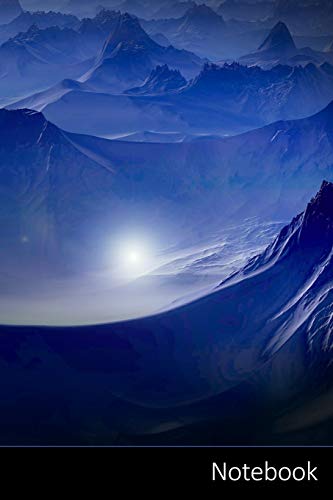 Notebook: Planeta, La Fantasía Del Mundo, Paisaje, Sience Fiction Cuaderno / Diario / Libro de escritura / Notas - 6 x 9 pulgadas (15.24 x 22.86 cm), 150 páginas, superficie brillante.