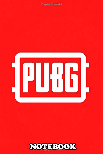 Notebook: Red White Pubg Logo , Journal for Writing, College Ruled Size 6" x 9", 110 Pages
