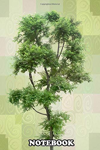 Notebook: Retro Green Nature 4 , Journal for Writing, College Ruled Size 6" x 9", 110 Pages