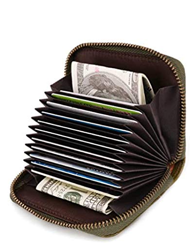 Notens - Tarjetero antimagnético de piel para hombre, estilo vintage C