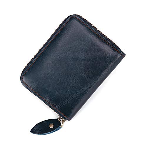 Notens - Tarjetero antimagnético de piel para hombre, estilo vintage C