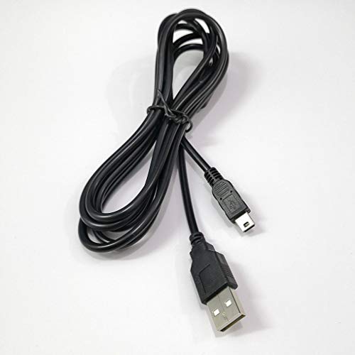 Nowear 1.8 Medidor Negro Puerto reemplazo Cable de Carga Micro USB para Playstation 3 del Juego Palanca de Mando