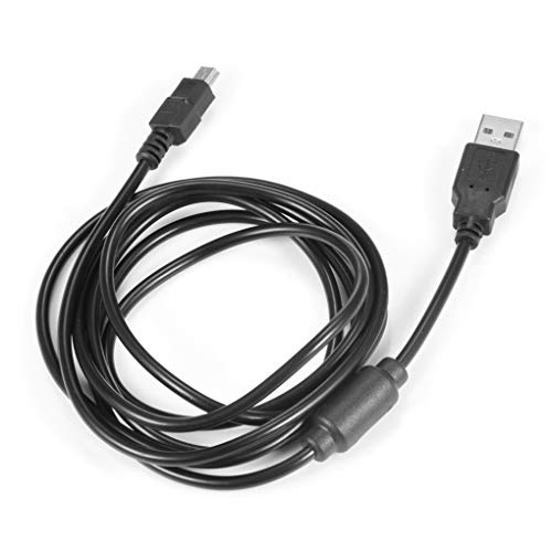 Nowear 1.8 Medidor Negro Puerto reemplazo Cable de Carga Micro USB para Playstation 3 del Juego Palanca de Mando