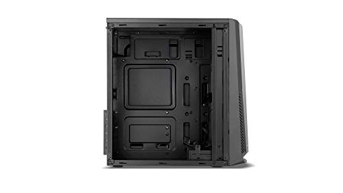 Nox Hummer Spark -NXHUMMERSPARK - Semitorre tira LED ARGB Rainbow ATX-Micro ATX, lateral acrílico, espacio hasta 3 ventiladores, USB 3.0, compatible con graficas de gran tamaño, color negro