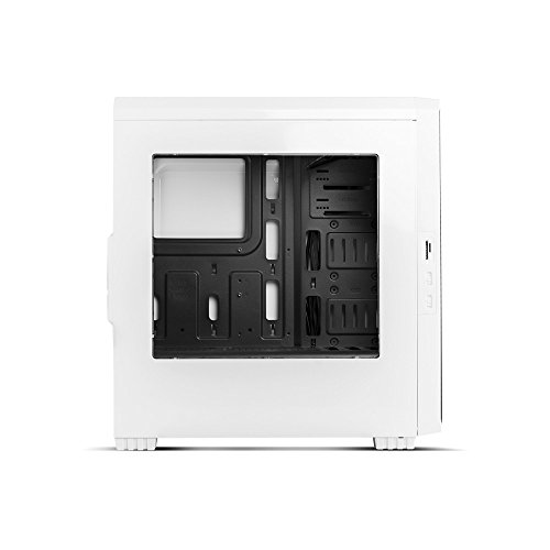 Nox Hummer ZSZ - NXHUMMERZSZ - Semitorre ATX, ventana lateral transparente, opción para refrigeracion liquida, 2 ventiladores 120mm incluidos, lector de tarjetas SD/micro SD, color blanco