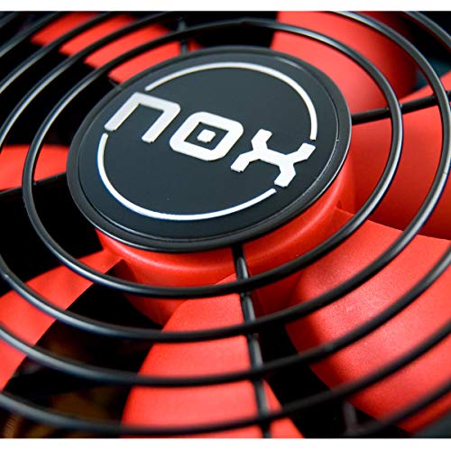 Nox NX 650W - NXS650 - Fuente de Alimentación 650W, compatible con SLI&Crossfire, ventilador 140mm, utra silenciosa, Multi GPU compatible, PFC activo, color negro