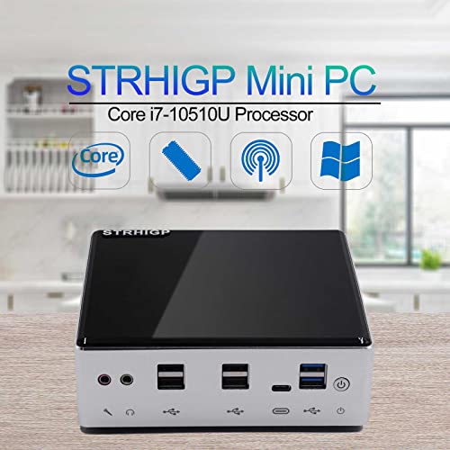 NUC Mini PC M3 Core i3-7020U Windows 10 Pro, 32GB 2666MHz DDR4 1TB M.2 SSD, Intel HD Graphics 620, Mini computadora de Escritorio de Alto Rendimiento, Oficina, WiFi Dual, 2 * LAN, 8 * USB, BT
