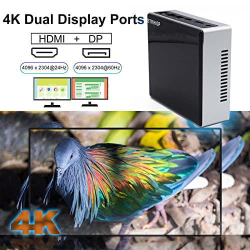 NUC Mini PC M3 Core i3-7020U Windows 10 Pro, 32GB 2666MHz DDR4 1TB M.2 SSD, Intel HD Graphics 620, Mini computadora de Escritorio de Alto Rendimiento, Oficina, WiFi Dual, 2 * LAN, 8 * USB, BT