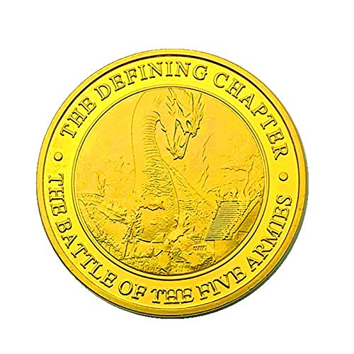 Nueva Zelanda Anillo Anillos Moneda Hobbit Hadas de Los Dientes Moneda Conmemorativa Moneda Lana de Dragón Refinamiento/dorado/Redondo