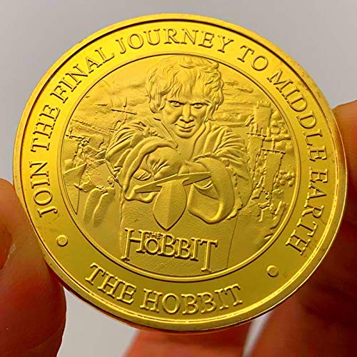 Nueva Zelanda Anillo Anillos Moneda Hobbit Hadas de Los Dientes Moneda Conmemorativa Moneda Lana de Dragón Refinamiento/dorado/Redondo