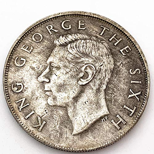 Nueva Zelanda Plata Plateada 1949 George Sexto Monedas de Plata Conmemorativas Moneda de Bronce Soporte Pesado/Plata/Redondo
