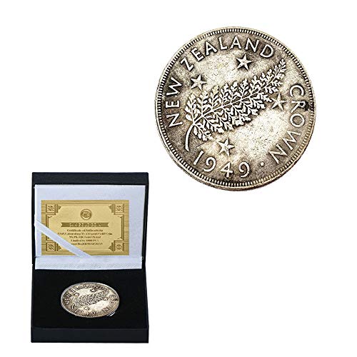 Nueva Zelanda Plata Plateada 1949 George Sexto Monedas de Plata Conmemorativas Moneda de Bronce Soporte Pesado/Plata/Redondo