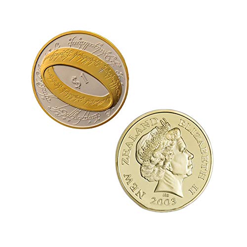 Nueva Zelanda,el Señor de Los Anillos,Monedas Conmemorativas,el Señor de Los Anillos,Chapado en Oro,Colecciones,Artesanías,Mejores Regalos,Colecciones,Alta Calidad,Exquisito,Caja Colección/B /