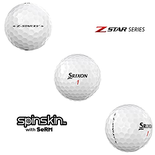 Nuevas Srixon Z Star XV 7 White - Docena de bolas de Golf de Alta Gama - Nivel Tour - Rendimiento - Uretano - 4 piezas - Accesorios de Golf y Regalos Premium