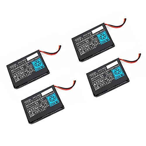 Nuevo baterías recargables de iones de litio paquete 4 repuesto, para consola portátil for Nintendo Game Boy Micro GBM, Li-ion Battery batería incorporadas 460mAh 3.8V 4 horas Modelo OXY-003