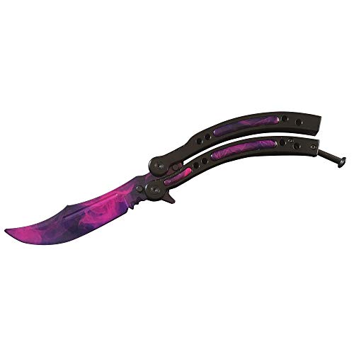 Nuevo CsGo Herramientas De Entrenamiento De Seguridad|El Entrenador De Acero Inoxidable|Ejercicios de Cuchillo(Morado)