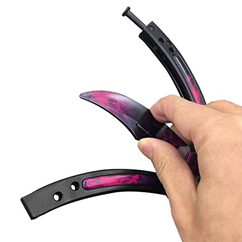 Nuevo CsGo Herramientas De Entrenamiento De Seguridad|El Entrenador De Acero Inoxidable|Ejercicios de Cuchillo(Morado)