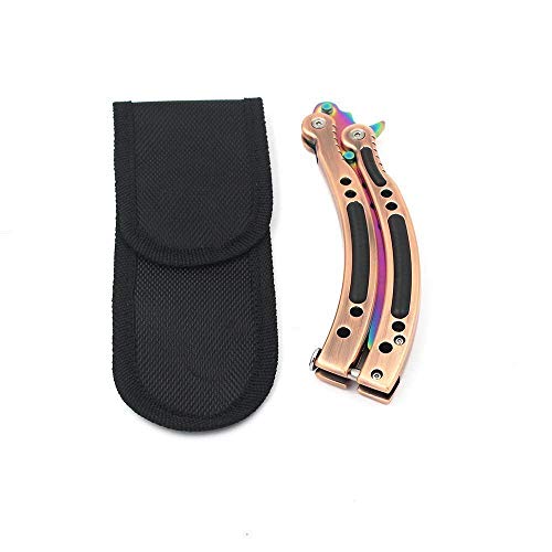 Nuevo CsGo Herramientas De Entrenamiento De Seguridad|El Entrenador De Acero Inoxidable|Ejercicios de Cuchillo(Multicolor)