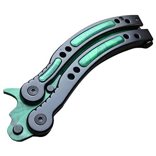 Nuevo CsGo Herramientas De Entrenamiento De Seguridad|El Entrenador De Acero Inoxidable|Ejercicios de Cuchillo(Nuevo Verde)